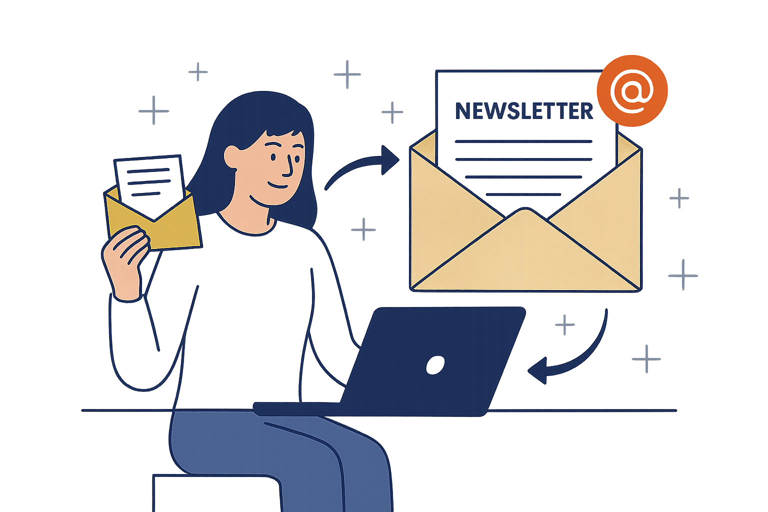 Arbeitsbeispiel für Newsletter & Mailings